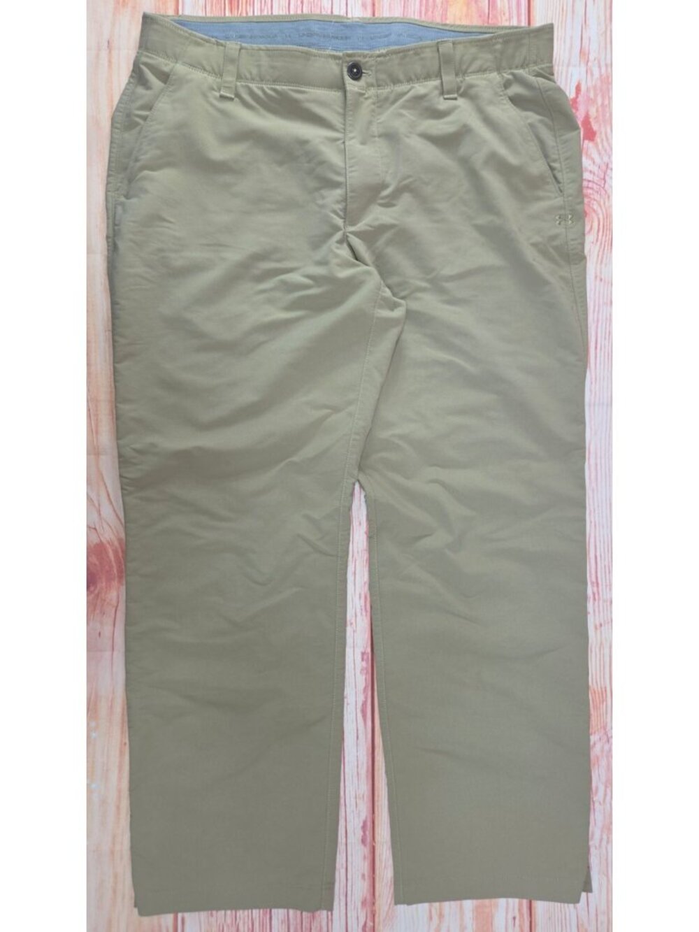 Under Armour Stretch Fit Khaki Performance Pants Size 38x30